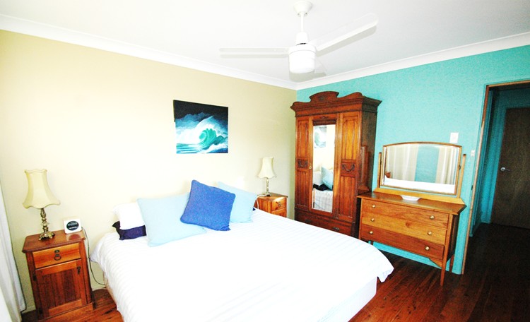Bedroom at Buena Vista Beach House - A pet & dog friendly accommodation beach house with dog friendly beaches for your holiday at Nambucca Heads near Valla Beach, Mid North Coast NSW 