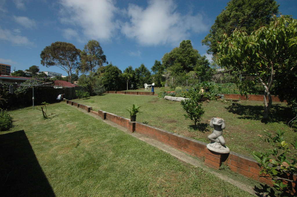 Back yard at Creek St River House. A pet friendly accommodation beach house with dog friendly beaches for your holiday at Nambucca Heads near Valla Beach, Mid North Coast NSW 